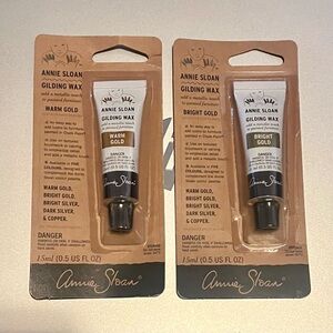 Annie Sloan gilding wax in Warm Gold & Bright Gold (2) $35